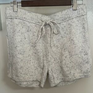 Universal Thread Cream Speckled Knit Drawstring Shorts
